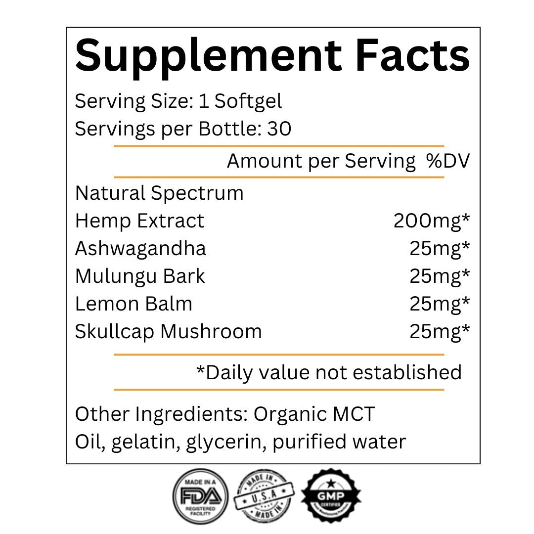 Calm Blend CBDA Softgels