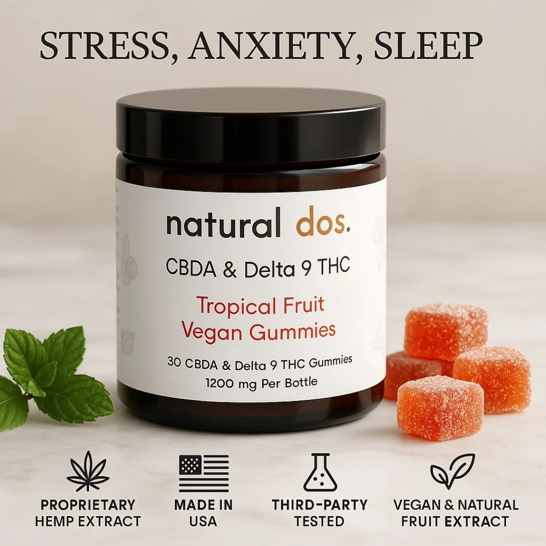 CBDA Gummies with Delta-9 THC – Natural Dos